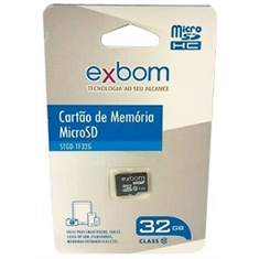 Cartão de Memória 32GB Micro SD  CLASSE 10 - EXBOM